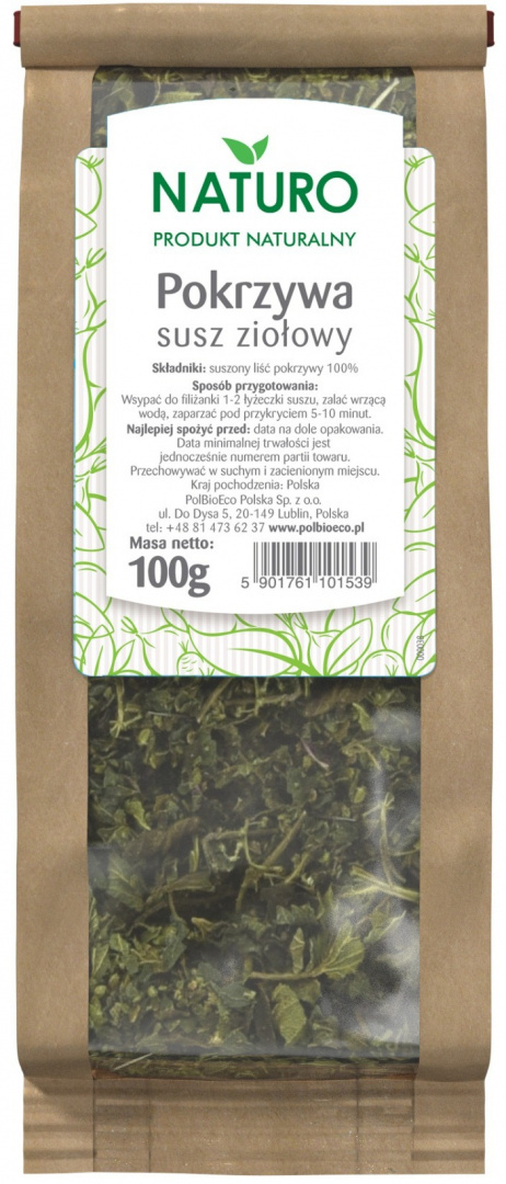 Pokrzywa - susz ziołowy 100g Naturo