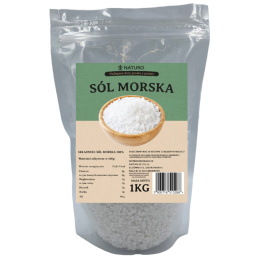 Sól morska gruboziarnista 1 kg / Naturo